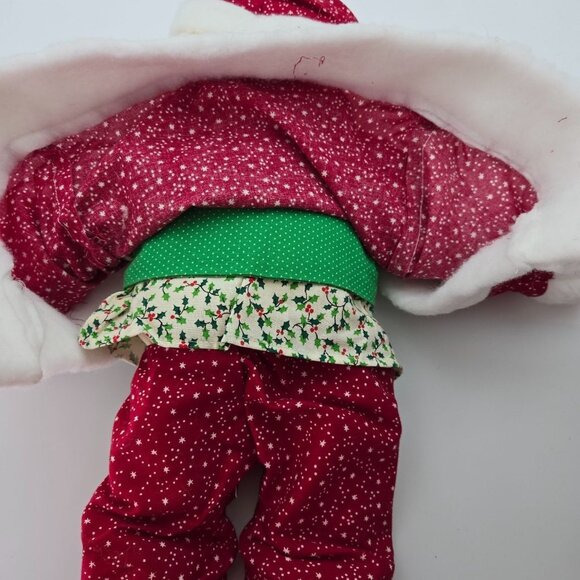 Vintage Handmade Santa Doll Plush Shelf Sitter Stuffed 22 Inches - Picture 13 of 15
